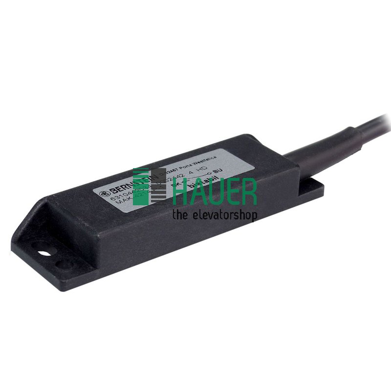 Reed contact MAK-4214-A-2, angular design, mounting holes, bistable