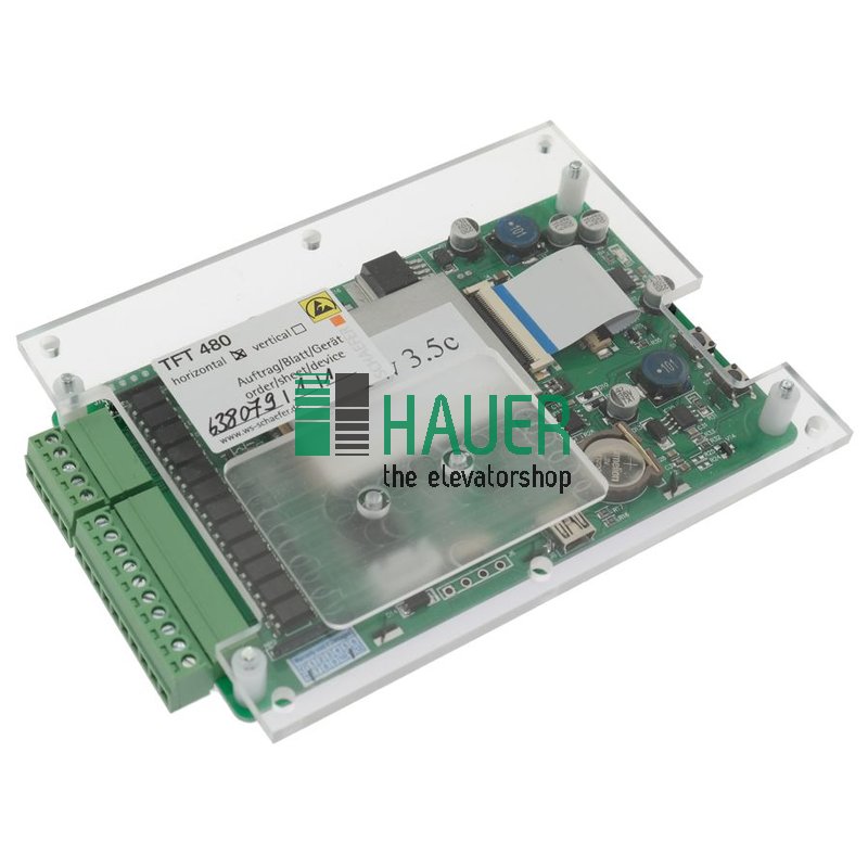 Display TFT 480, horizontal mounting, 5 floors, without emergency light