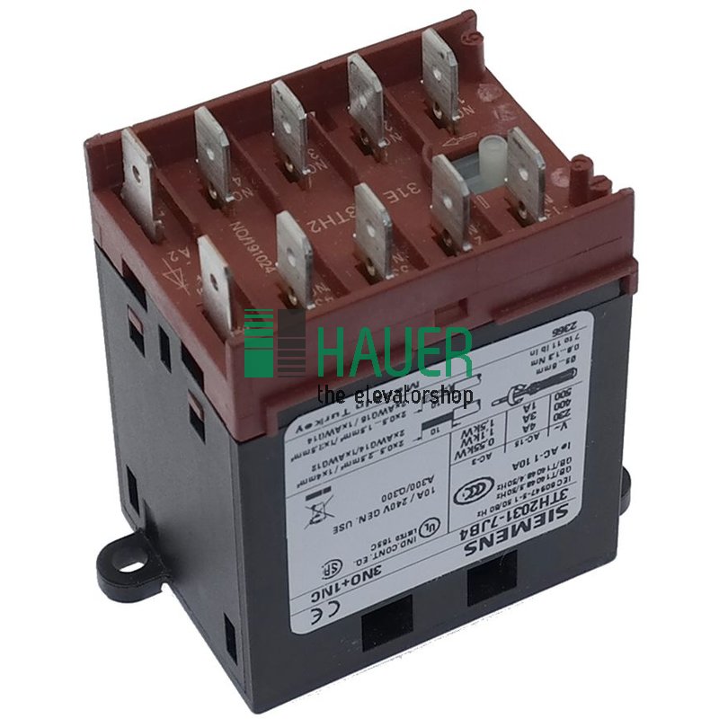 Hilfsschütz 3TH2031-7JB4 3NO 1NC 24V DC 4A 220V zu MRL