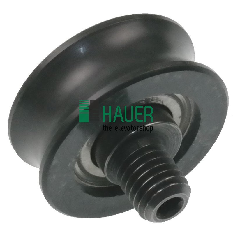 Galet D37/32/M10*14 avec axe excentric, rainure ronde