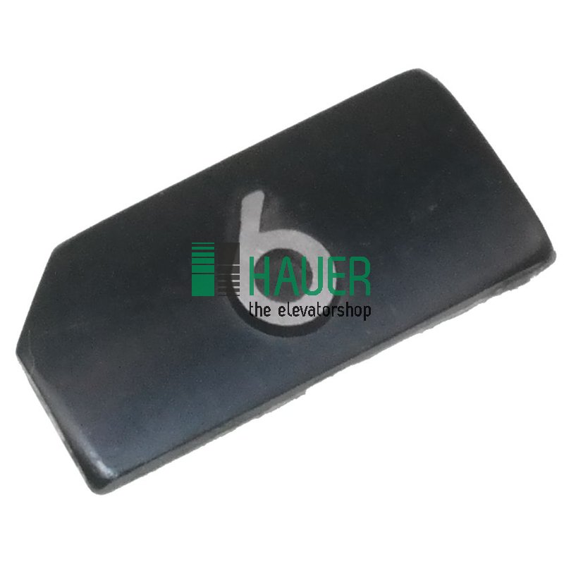 Bouton poussoir M10 AL noir tactile, 6