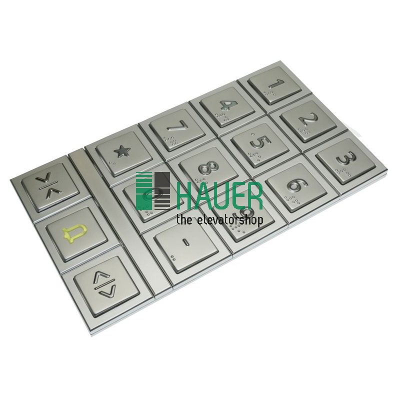 Bouton poussoir mécanique COP5_10, Unité avec bouton 0-9, DT-O, DT-S, Alarme, Et