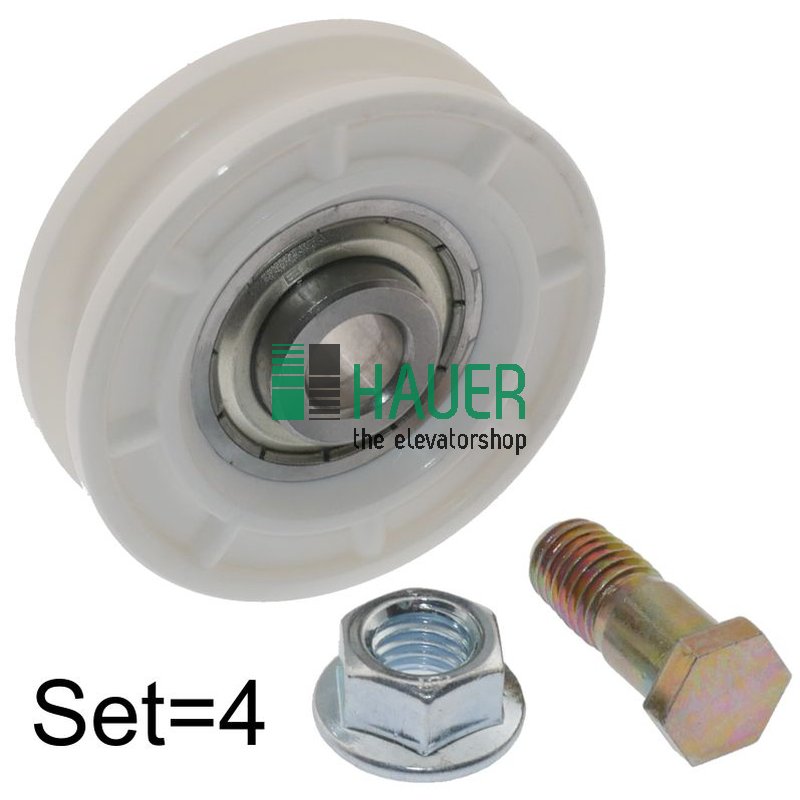 Türlaufrolle d=56mm, für Tür Pax, Set=4St.