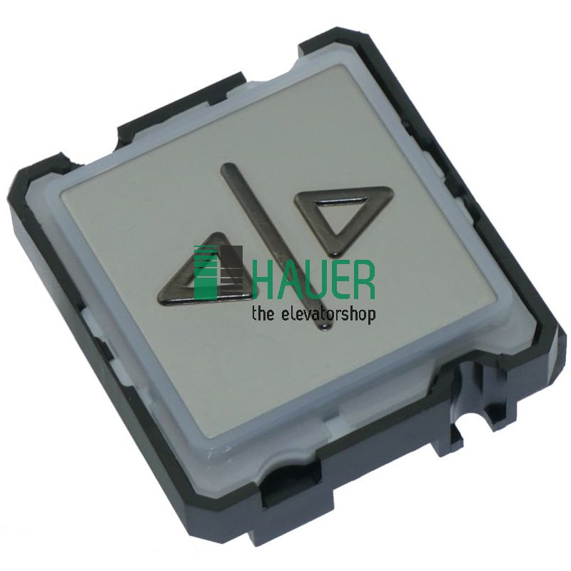 MT56 LR, X, 90° girado, pinza ri. , 30V rojo, placa V2A mate, puerta táctil abie