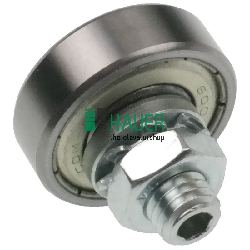 Contrarodillo D26 con eje excentrico M8, ancho de hombro 2,8