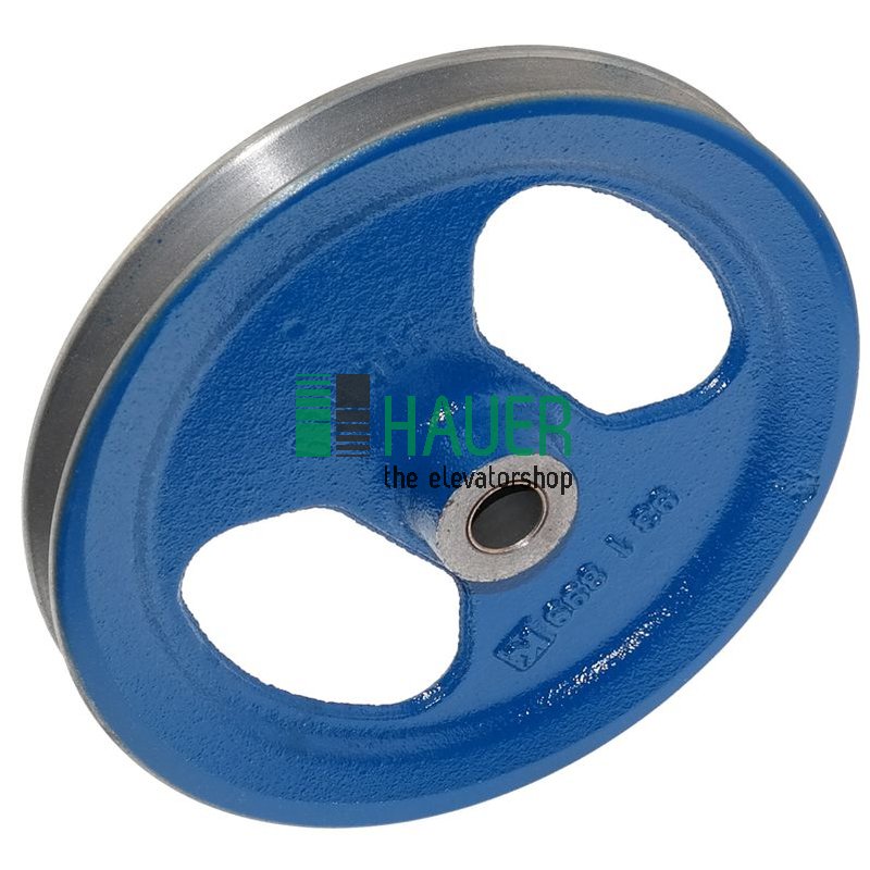 Seilrolle D=176 mm  mit einer Rille und Buchse
