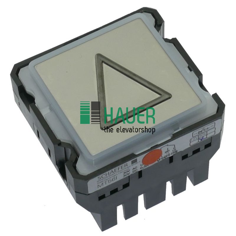 MT56 LR, TS1, 1 cambiador, 30V rojo, placa V2A mate, flecha táctil hacia arriba
