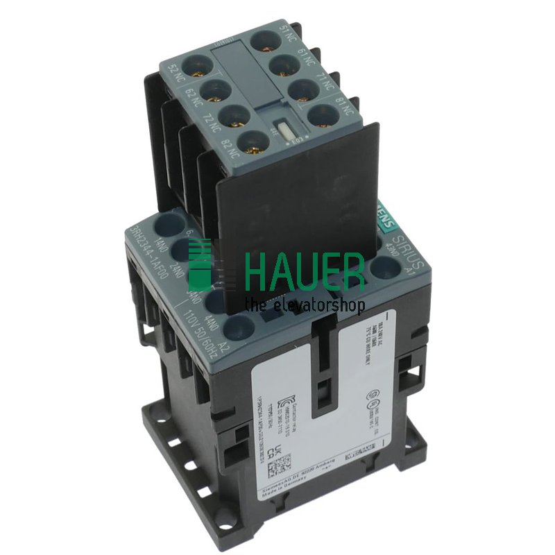 Contacto auxiliar 3RH2344-1AF00, 4NO+4NC, 110V/50Hz, 110V/60Hz
