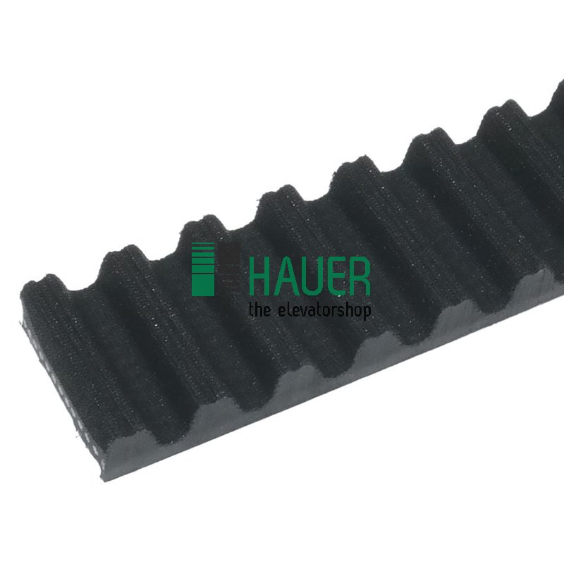 Courroie noire PU 20 RPU 8A, L=3000mm