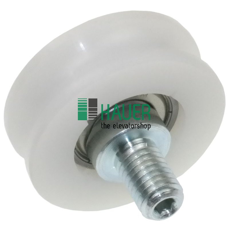 Galet D44/38 avec axe excentric, rainure ronde