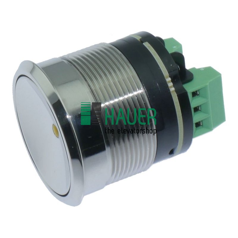 Alarmtaster vandalensicher, 230V, chrom poliert