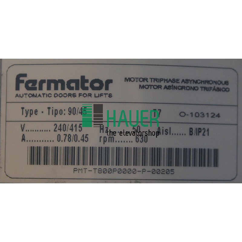 Motor für Falttüre dreiphasig 230V