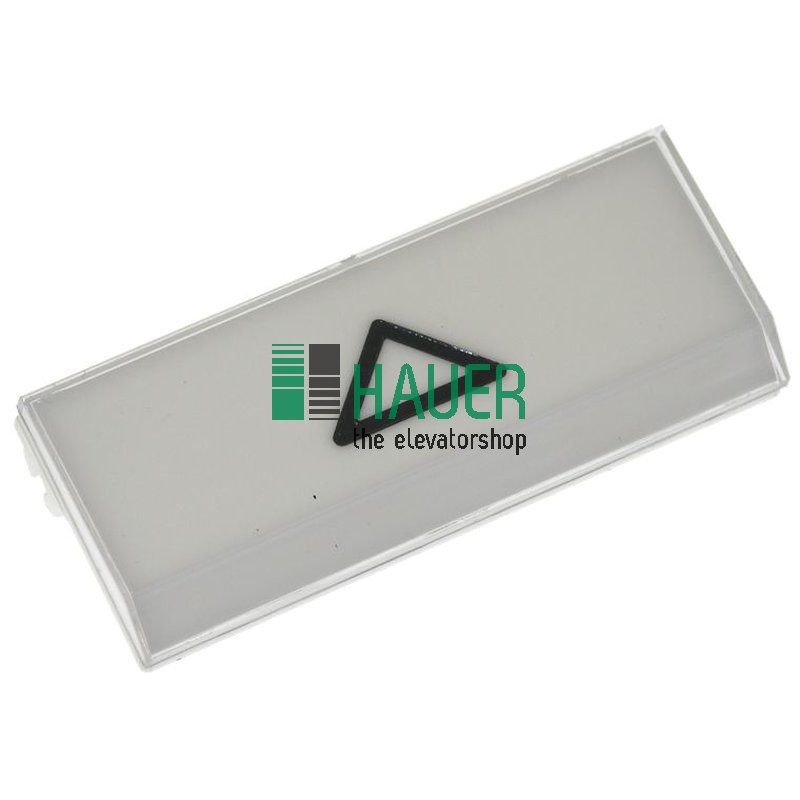 Drucktaster LM, Druckplatte lang, Pfeil auf