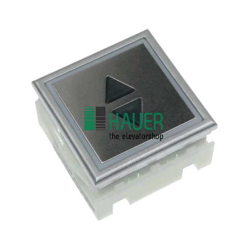 Push button Step Classic, flat, Illumination blue, Sign tactile arrow Up/Down