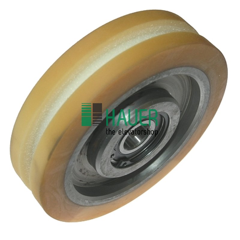 Laufrolle VSL D125/17*30  2 Lager Einspannlänge 24mm mit 10mm Nut