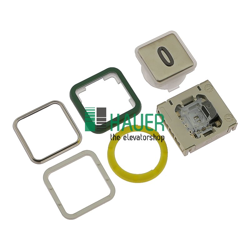 Base de bouton-poussoir pour Haushahn, sans circuit imprimé, braille tactile, 0