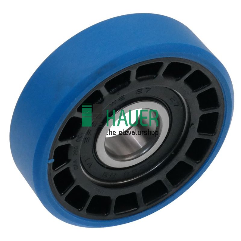 Stufen-und Kettenrolle 76.2x22x20mm(1.000N)PAS-PUPA95 A-H,blau 6204 2RS