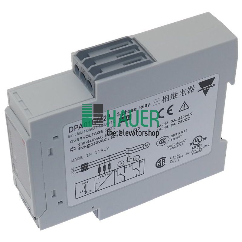 Relais 3-Phasen, DPA01DM23, 208-240VAC, 50-60Hz