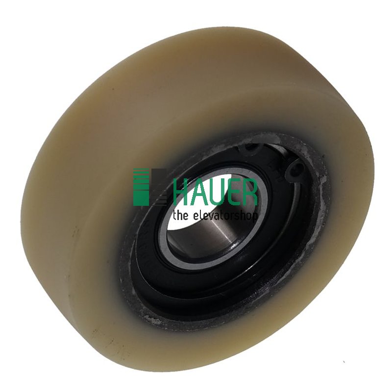 Acla Laufrolle m. Stahlkern, ballig R80,  60/17x18mm
