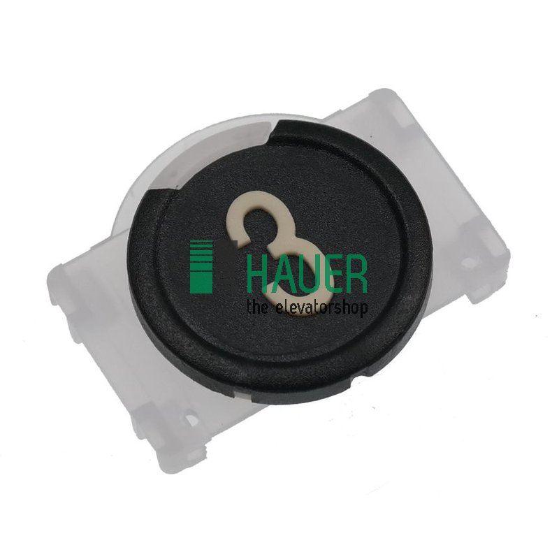 Button plastic,  black,  3