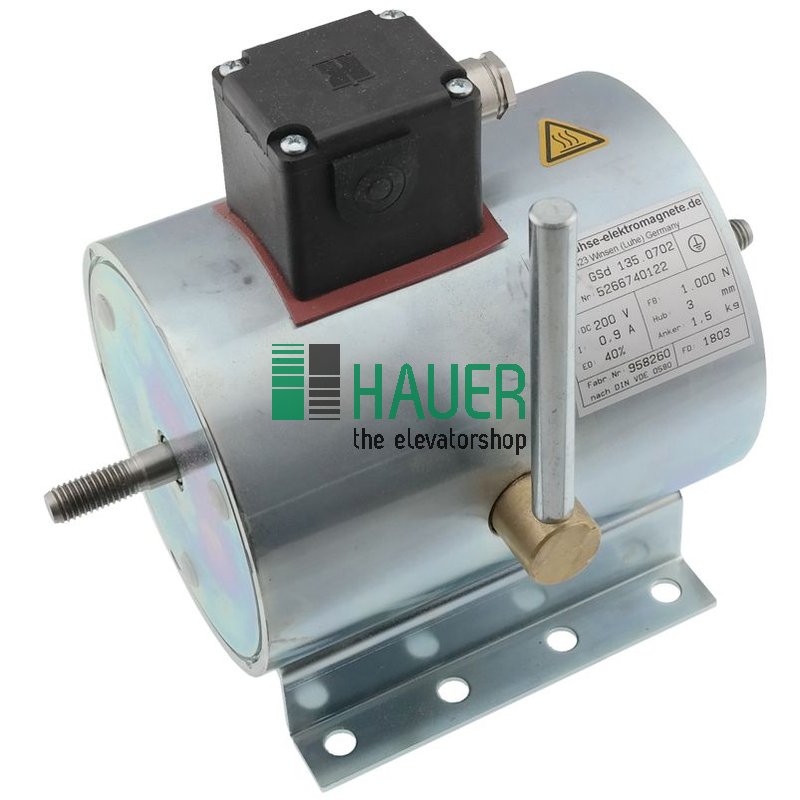 Bremsmagnet GSD 135.0702, 200V DC, 40% ED, mit Gewindestange