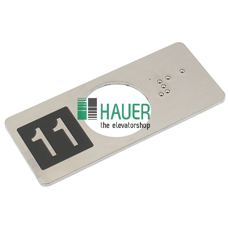 Abdeckblende, Bez. links, Braille, 11