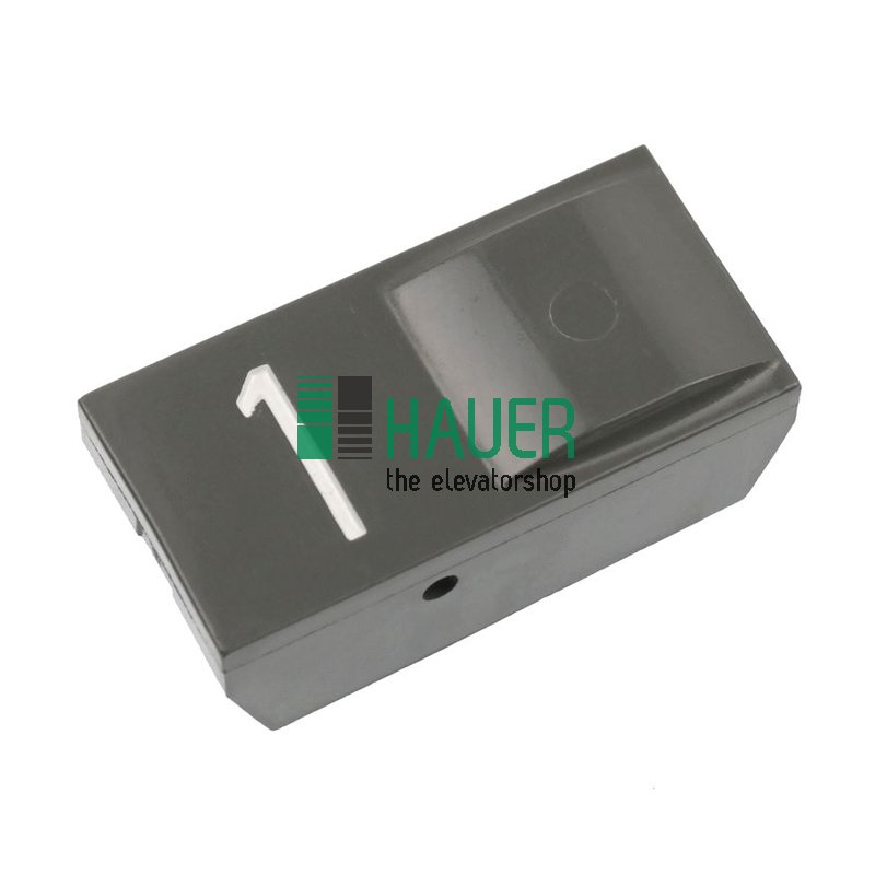 Bouton poussoir, insertion S-gris, sans lentille, 1