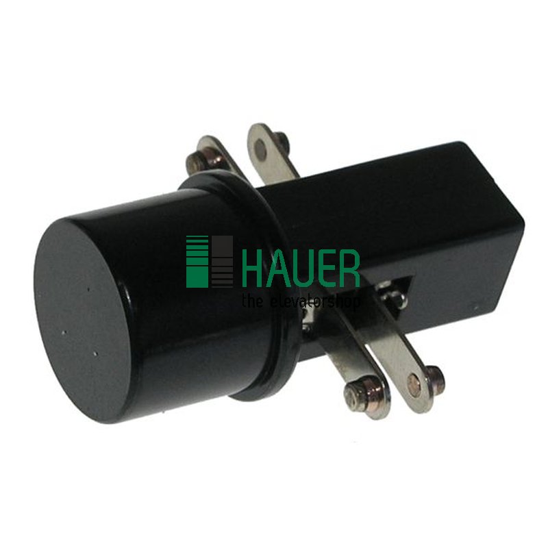 Druckknopf QE schwarz, ohne Gravur
