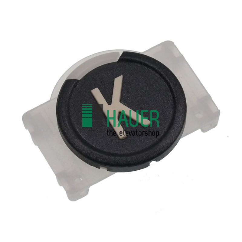 Button plastic,  black,  K