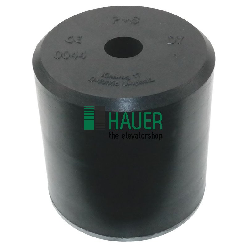 P+S, Aufsetzpuffer D7 Typ A, 165x168mm mit runder Stahlplatte, EN 81-20