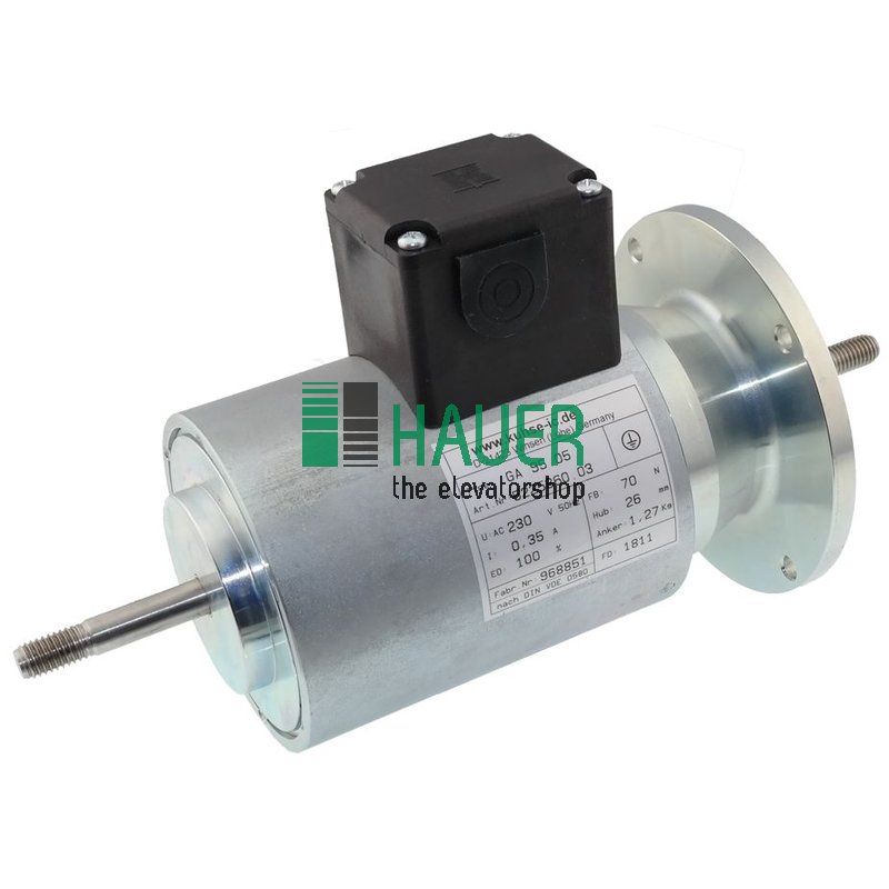 Kuhse, Riegelmagnet Typ GA-95-05, 230V AC 50HZ 0.35A Hub 26mm 100% ED