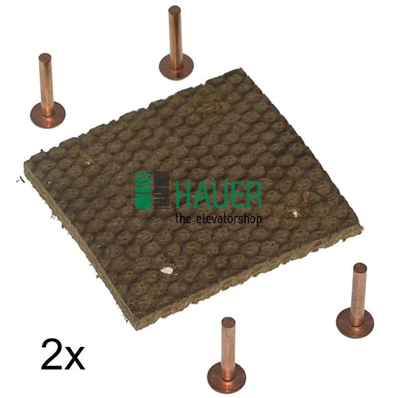 Maschine 11BT, Bremsbelag 72*70mm, Set=2