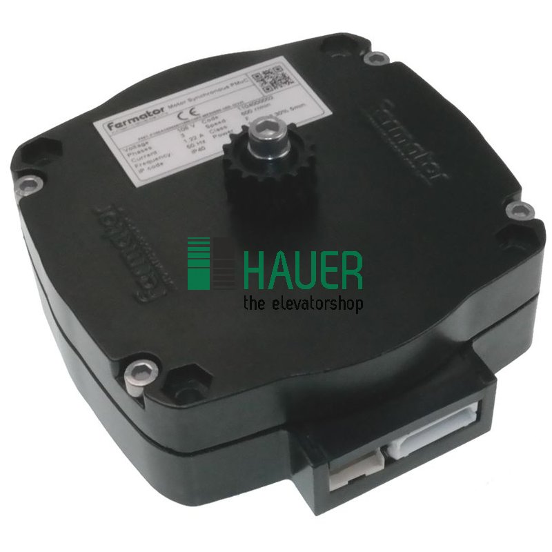 Door motor PM with encoder for Eagle belt, 106V 50Hz, 600Rpm, IP40