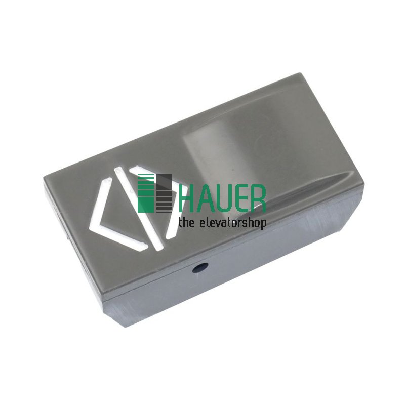 Bouton poussoir, insertion S-gris, sans lentille, ouvrir porte