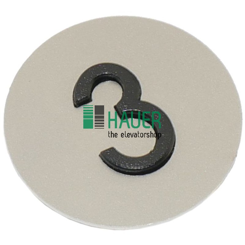 D29, Tastplatte 32mm rund, Taktil 15mm, schwarz, 3