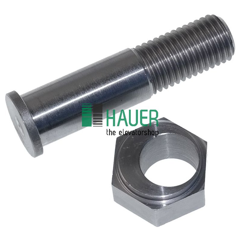 Achse Stahl d21/17/M16x70mm Innensechskant/Exzentermuffe SW27/17,2x16