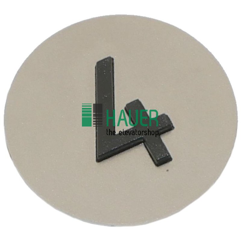 D29, Tastplatte 32mm rund, Taktil 15mm, schwarz, 4