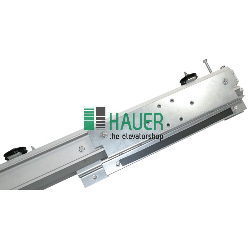 Kabinentür QKS11TR, Führung und Laufwagen TB=800mm (Tür öffnet n.rechts v.a.g.)