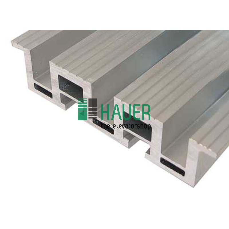 Landing door sill, alu reinforced, CO=750, 3-panel, side opening