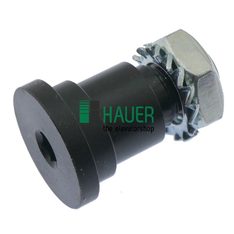 Achse für Türlaufrolle, 25/17/M12x36mm