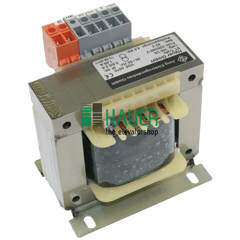 Trafo 1Ph Typ 52 380/220V Sec:92V-1.09A/100VA
