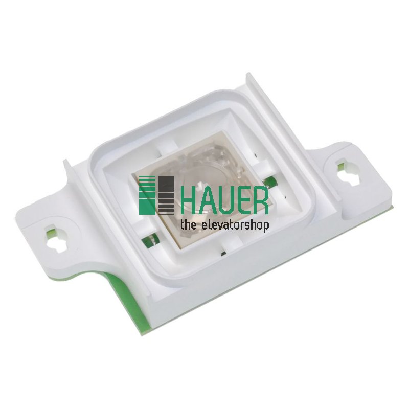 Base con pulsador, iluminación azul, 24V