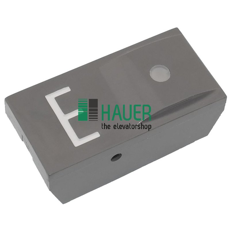 Push button, insert S-grey, with lense, E