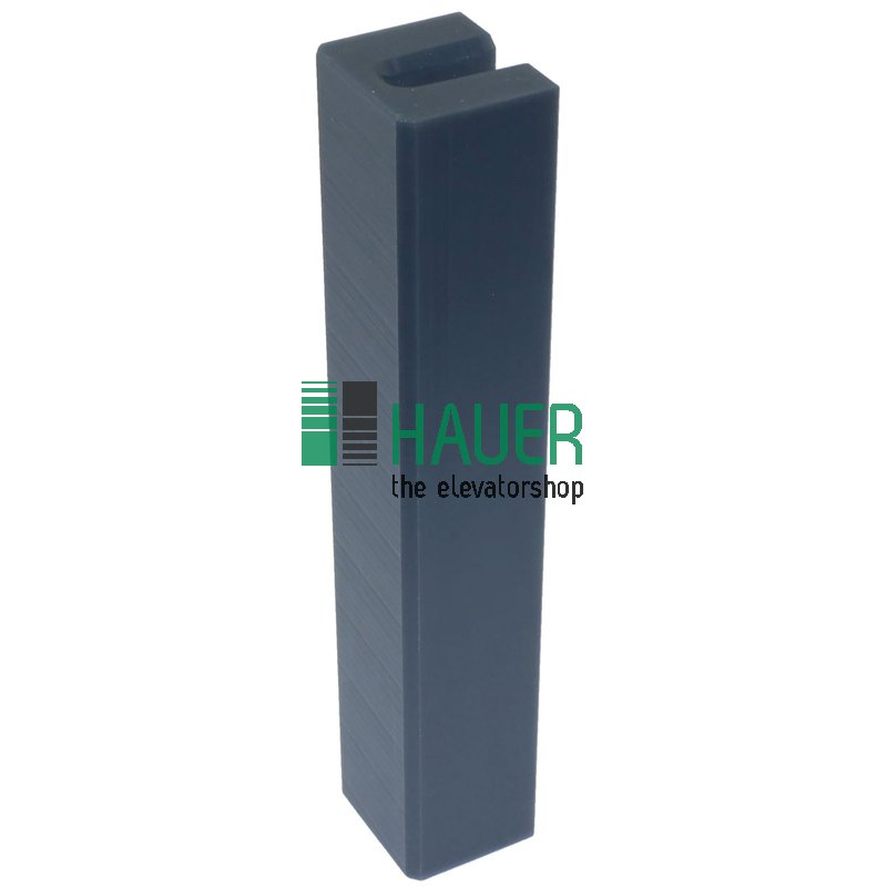 Garniture de coulisseau 5/7 PE, pour rail conique 5/7mm