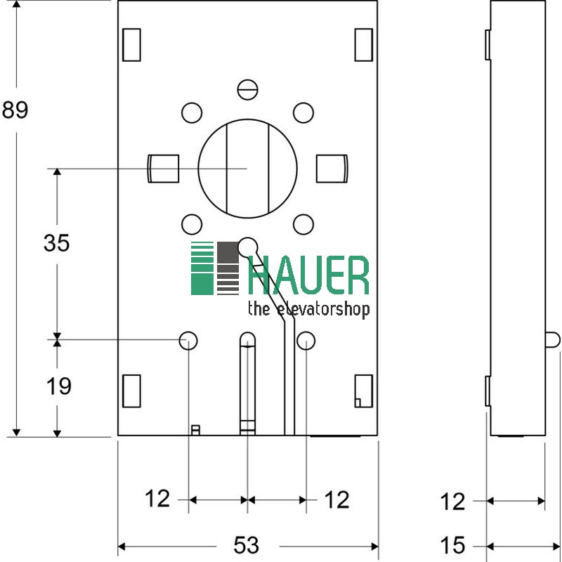 Safe Line, Notruf MX3 Hinterbau mit 3mm LED Piktogramme