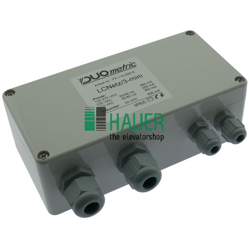 Netzteil LCNetz/3 mini f. Lichtleiste Typ LS/LA/LT, 24VDC, 230VAC, IP65