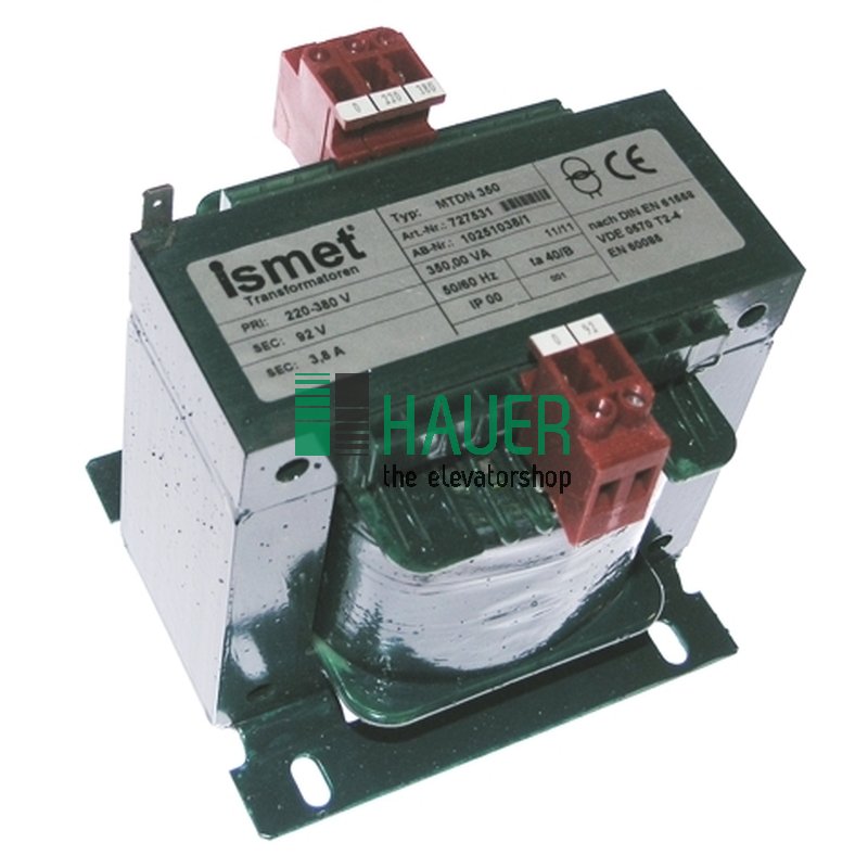 Trafo 1Ph 380/220V Sec:92V-3.8A/350VA