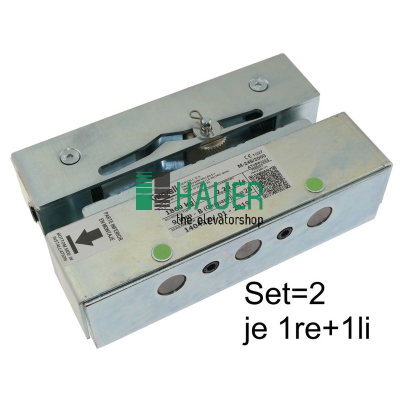 Fangvorrichtungen li+re, M245-2.09, Typ B, f. 9mm Schiene, P+Q 1869 KG
