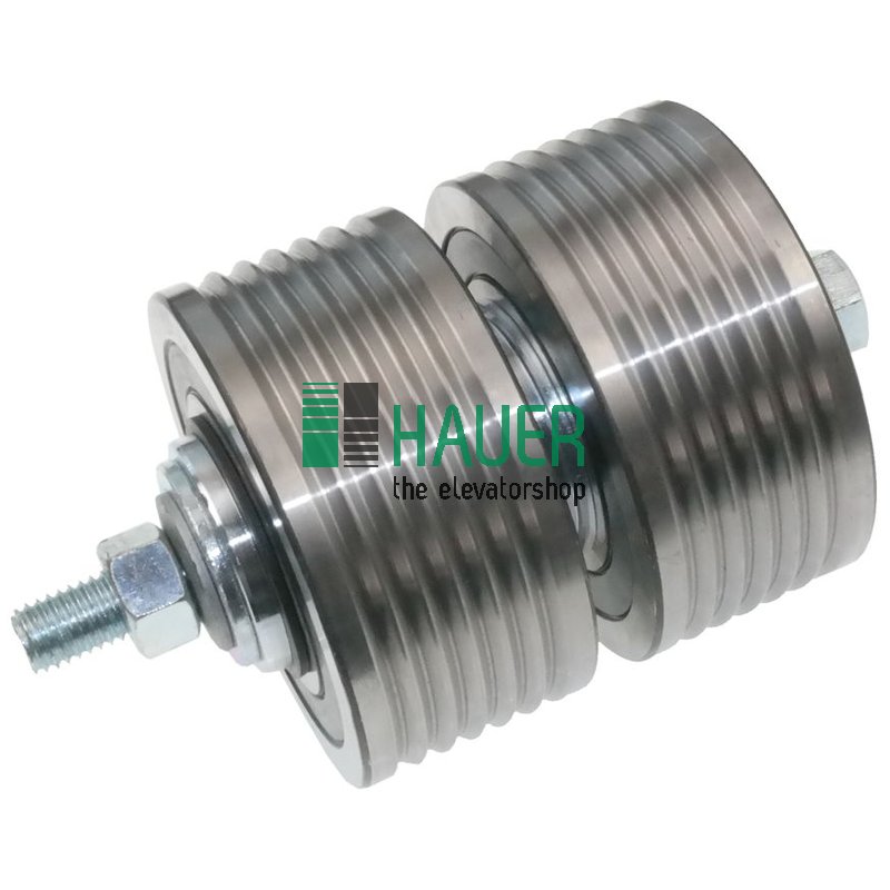 Deflection roller cpl. L=102mm
