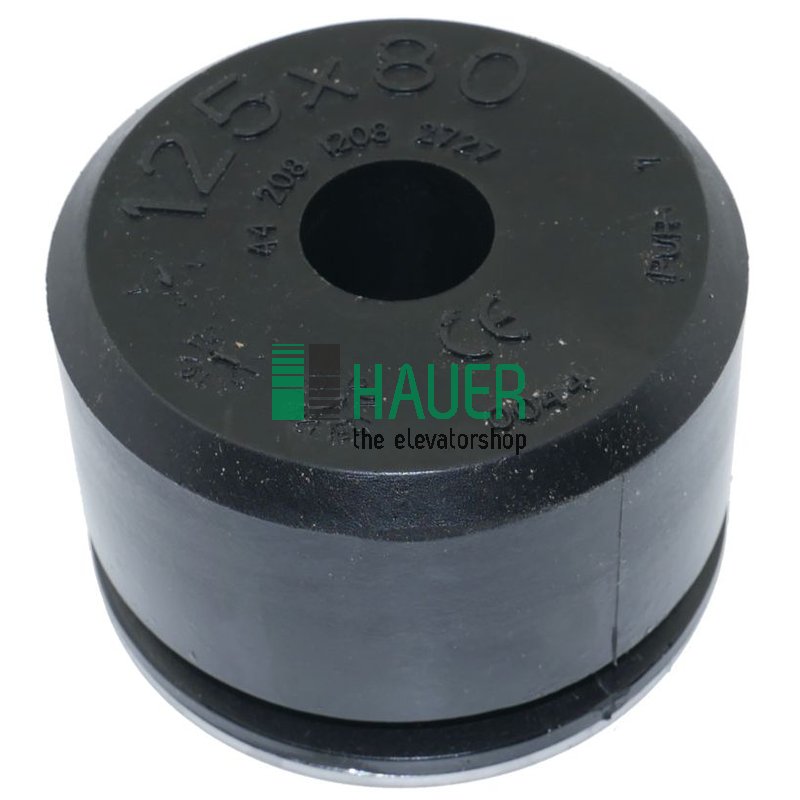 Aufsetzpuffer B13, 125 x 80 mm, mit runder Stahlplatte nichtmehr verfügbar